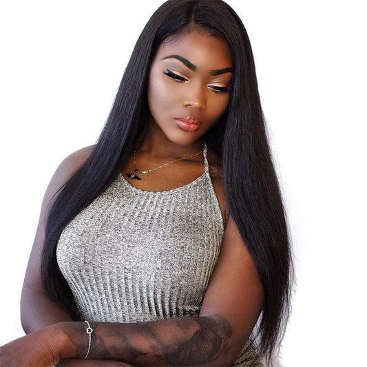 250% Natural Straight 360 Lace Frontal Wigs Pre-plucked Human Hair Wig-wigirlhair