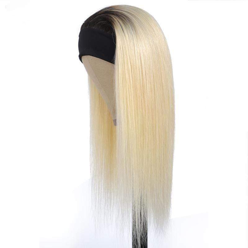 1B/613 Ombre Headband Wig Straight Virgin Human Hair(Get Free Headband) - wigirlhair