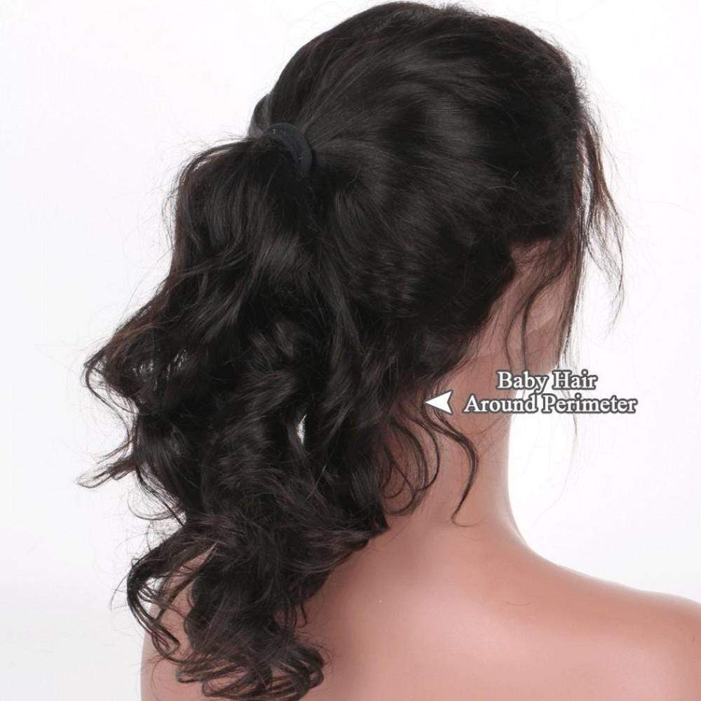 250% Body Wave 360 Lace Frontal Wigs Pre-plucked Human Hair Wig-wigirlhair