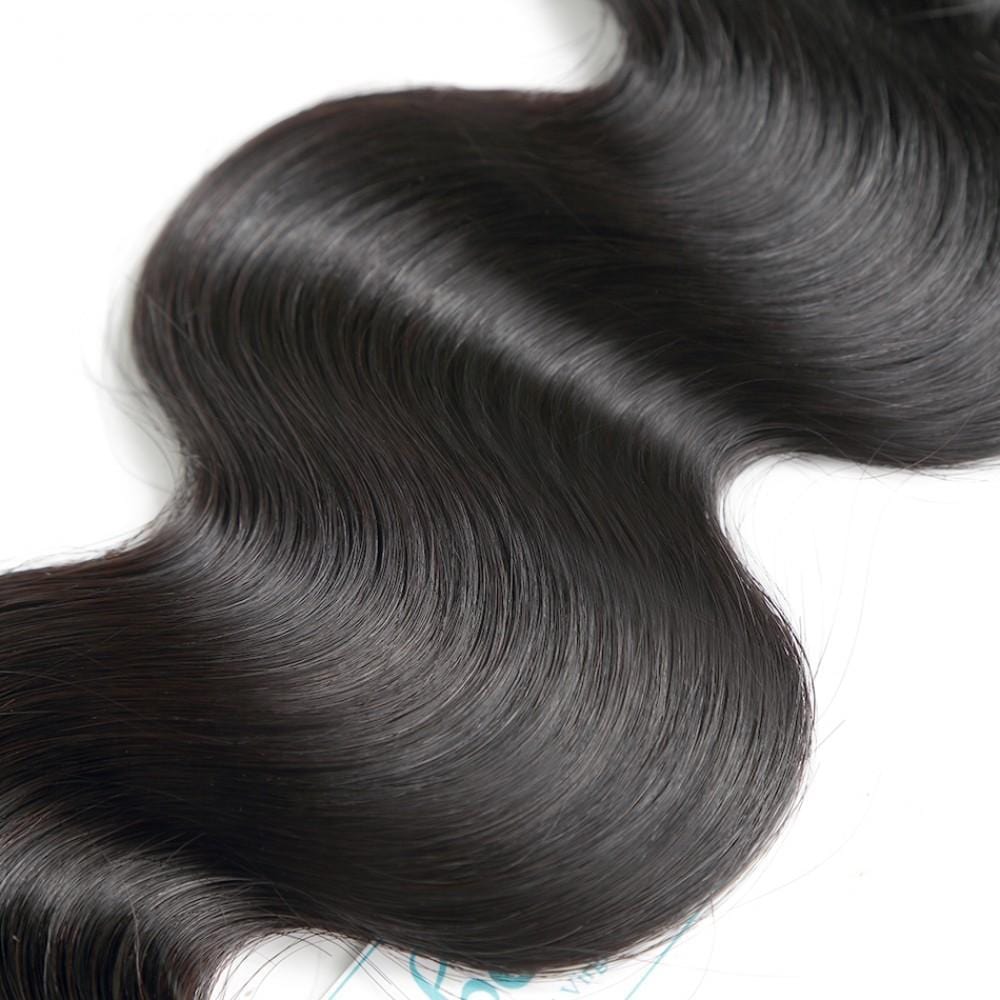 7A 3 Bundles Brazilian Hair With Frontal Body Wave