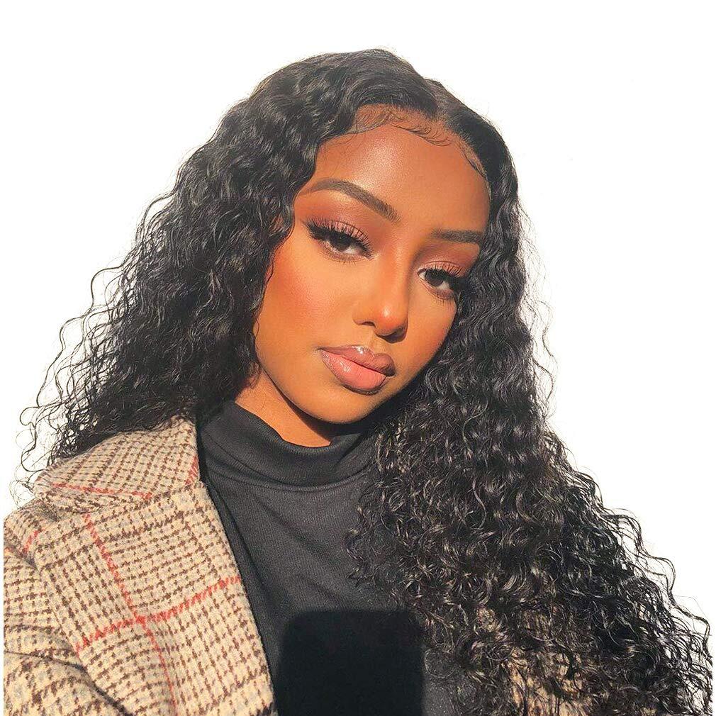 180% Deep Wave 360 Lace Frontal Wigs Pre-plucked Human Hair Wig-wigirlhair