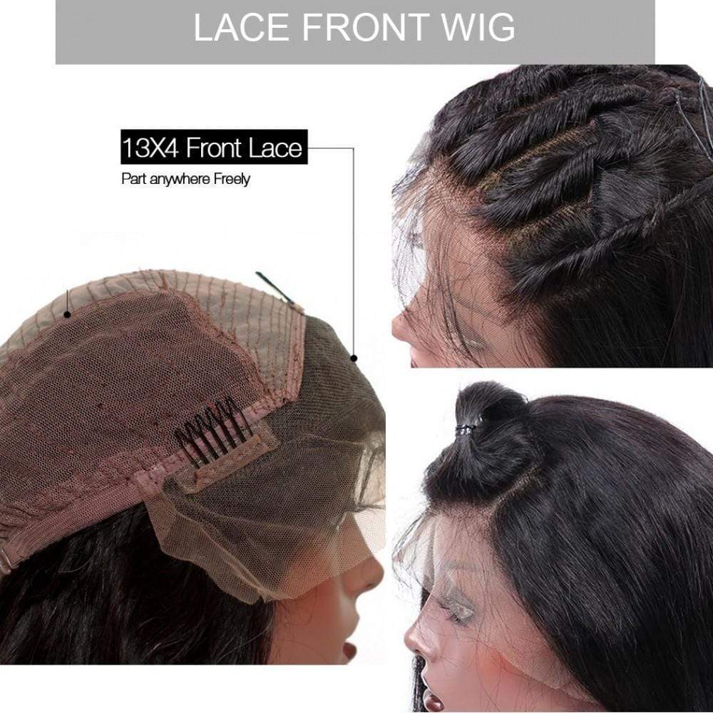 Straight 13x4 Lace Front Human Hair Wigs Pre-plucked with Baby Hair Lace Wigs - wigirlhair