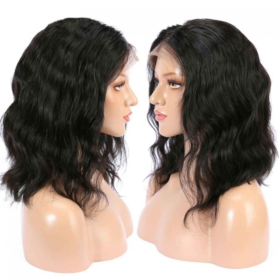 Brazilian Natural Wave Short Bob Wigs For Black Women Human Hair Lace Front Wig-wigirlhair