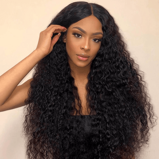 250% 13X4 Deep Wave Lace Front Human Hair Wigs Pre-plucked with Baby Hair Lace Wigs-wigirlhair