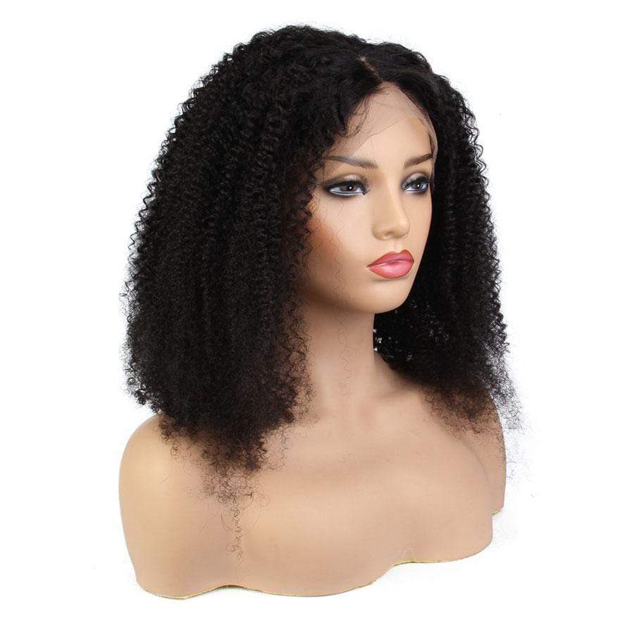 Kinky Curly 13x4 Lace Front Human Hair Wigs Pre-Plucked With Baby Hair Lace Wigs