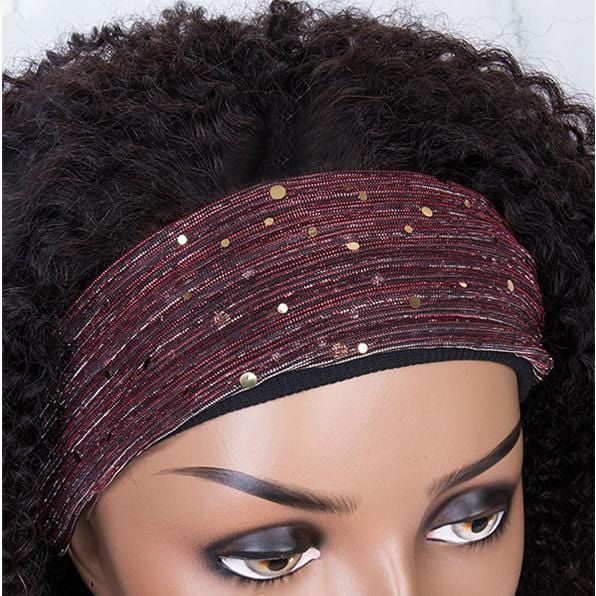 Kinky Curly Headband Wig Virgin Human Hair(Get Free Headband) - wigirlhair