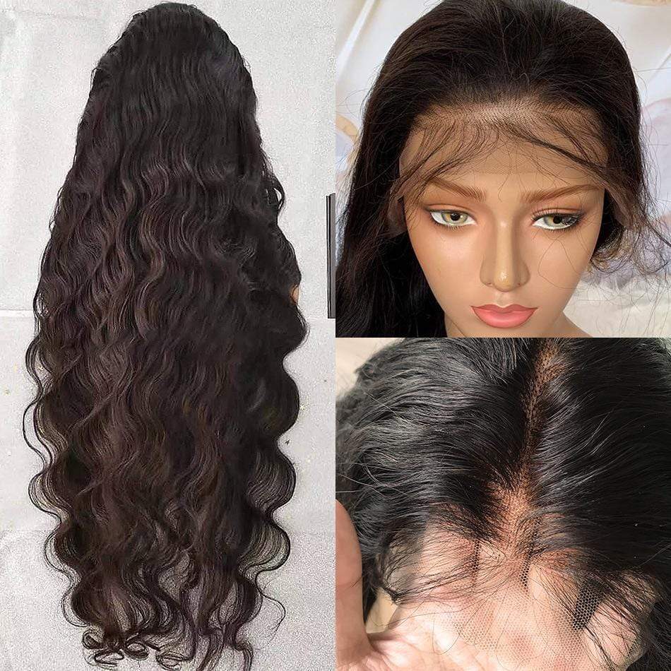 13x6 Lace Front Human Hair Wigs pre plucked Body Wave Long Wig - wigirlhair