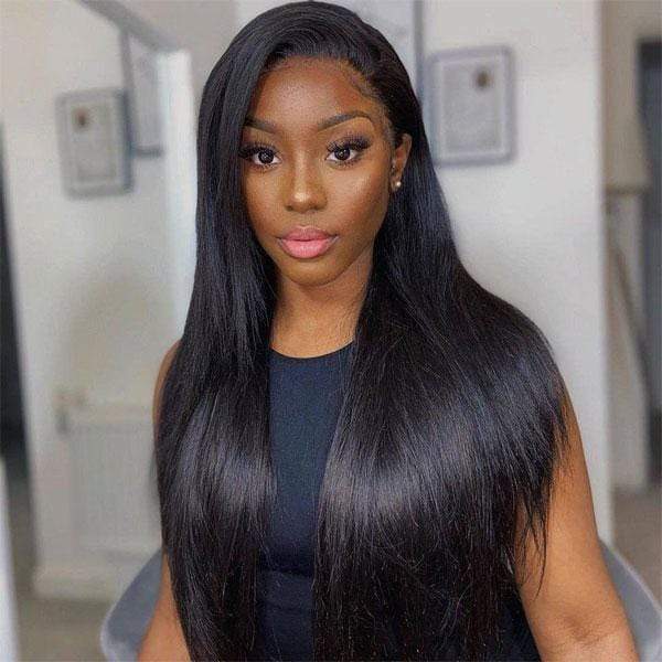 250% 13x6 Lace Front Wigs Human Hair Pre-Plucked Straight Long Wig-wigirlhair
