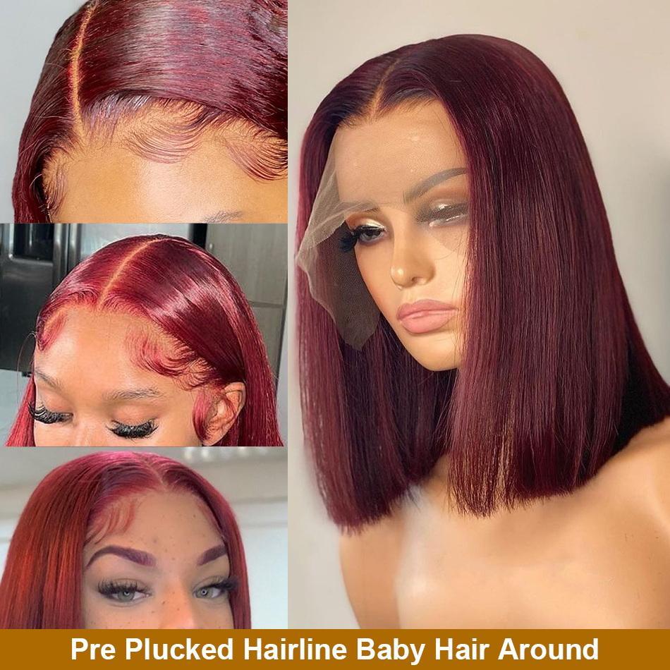 T Part 99J Pixie Cut Bob Wig Straight Virgin Human Hair-wigirlhair