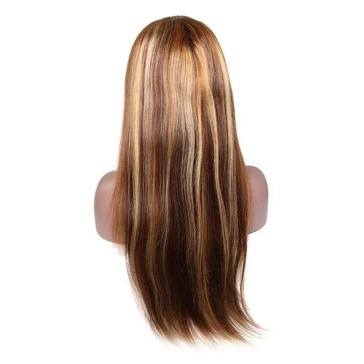 T Part #4/27 Lace Front Human Hair Wigs Brazilian Straight Frontal Wig - wigirlhair