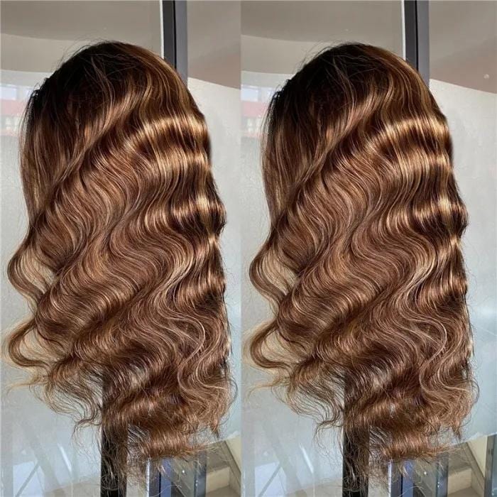 #1B/412 Ombre Color Body Wave Headband Wigs Virgin Human Hair - wigirlhair