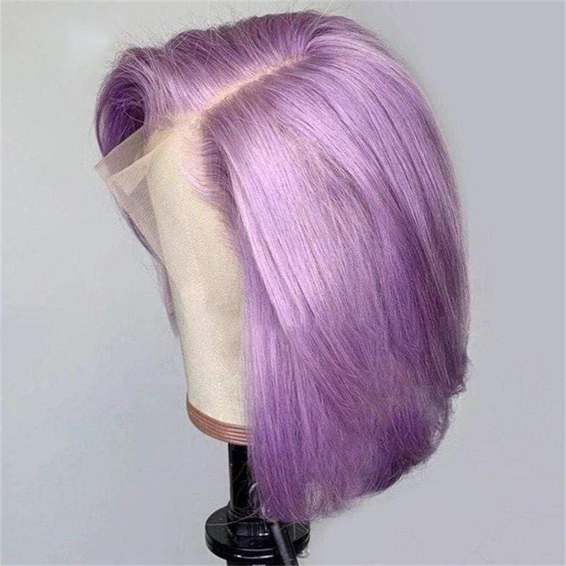 13X4 Colored Straight Hair Bob Wig Brazilian Short Lace Front Wig - wigirlhair